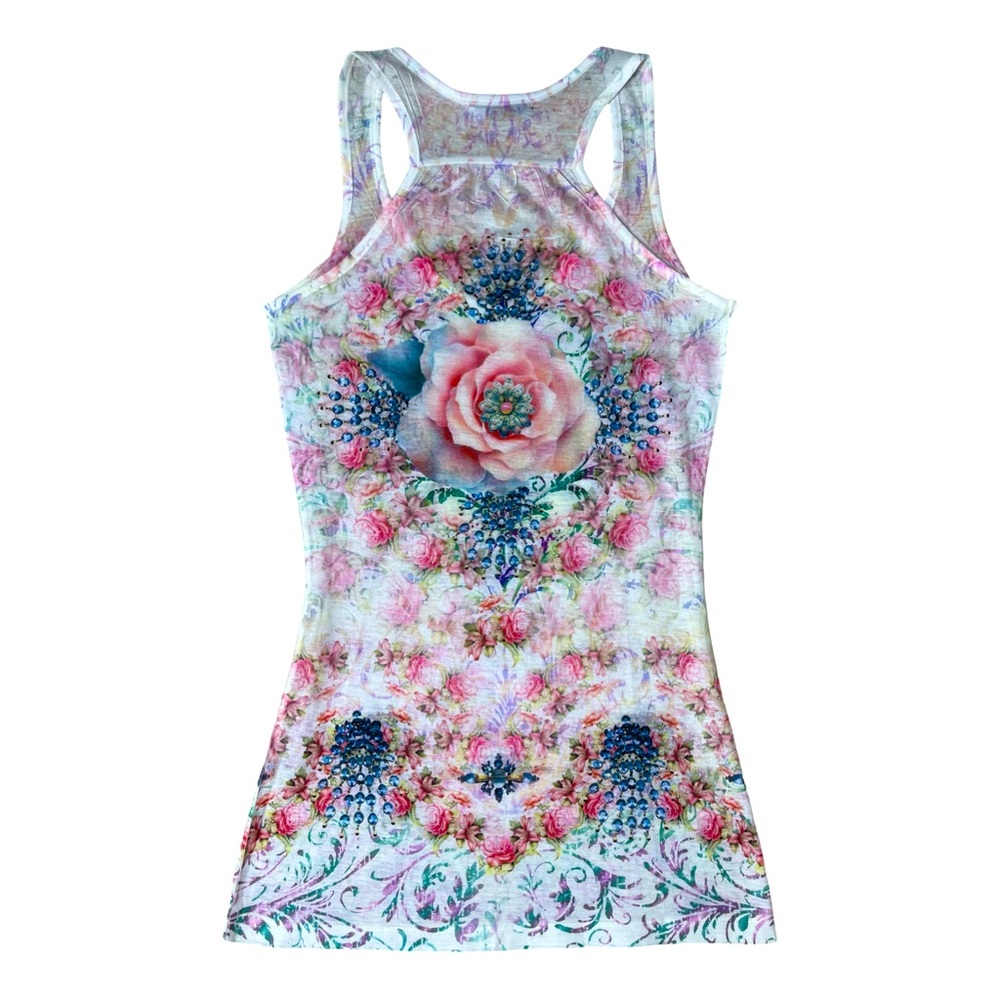Alberto Makali floral artsy graphic tank top Whimsigoth Fairy - Picture 5 of 5